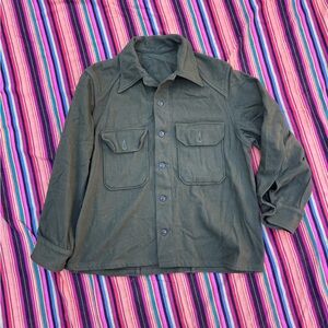 Vintage 1960s US Army wool flannel
